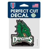 Dayton Dragons PRIMARY LOGO Perfect Cut Color Decal 4" x 4"