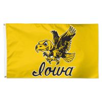 Iowa Hawkeyes / Vintage Collegiate Flag - Deluxe 3' X 5'