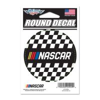 NASCAR Logo Round Vinyl Decal 3" x 3"