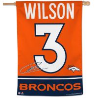 Denver Broncos Vertical Flag 28" x 40" Russell Wilson