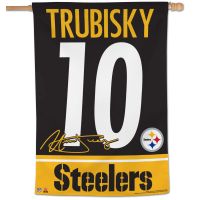 Pittsburgh Steelers Vertical Flag 28" x 40" Mitchell Trubisky