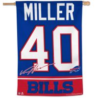 Buffalo Bills Vertical Flag 28" x 40" Von Miller