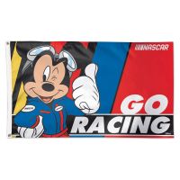 NASCAR Logo Mickey Mouse Flag - Deluxe 3' X 5'