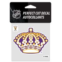 Los Angeles Kings VINTAGE CROWN Perfect Cut Color Decal 4" x 4"