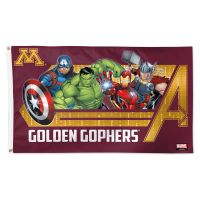 Minnesota Golden Gophers / Marvel (C) 2023 MARVEL Flag - Deluxe 3' X 5'