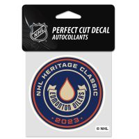 NHL Heritage Classic Edmonton Oilers Heritage Classic Participant Perfect Cut Color Decal 4" x 4"