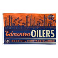 NHL Heritage Classic Edmonton Oilers Heritage Classic Participant Flag - Deluxe 3' X 5'