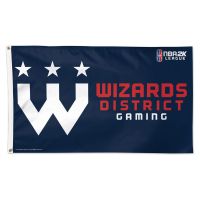 Wizards Fistrict Gaming Washington Wizards Flag - Deluxe 3' X 5'