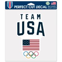 USOC Team USA Logo Perfect Cut Color Decal 8" x 8"