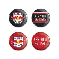 New York Red Bulls Button 4 Pack 1 1/4" Rnd