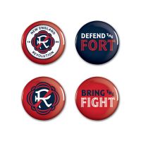 New England Revolution New England Revolution Button 4 Pack 1 1/4" Rnd