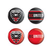 D.C. United Button 4 Pack 1 1/4" Rnd