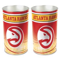 Atlanta Hawks Wastebasket - tapered 15"H