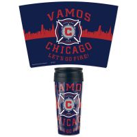 Chicago Fire Travel Mug Contour 16 oz.