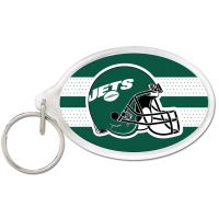 New York Jets Acrylic Key Ring Carded Oval