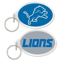 Detroit Lions Acrylic Key Ring Carded Oval