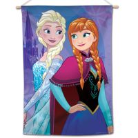 Frozen / Disney FROZEN SISTERS Vertical Flag 28" x 40" Multiple Players