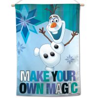 Frozen / Disney FROZEN OLAF MAKE YOUR OWN MAGIC Vertical Flag 28" x 40" Olaf