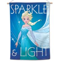 Frozen / Disney FROZEN SPARKLE & LIGHT Vertical Flag 28" x 40" Elsa