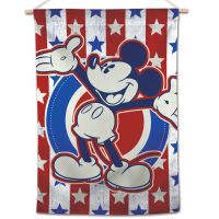 Mickey Mouse / Disney Mickey Mouse Heritage RWB Vertical Flag 28" x 40" Mickey Mouse