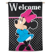 Minnie Mouse / Disney Minnie Mouse Welcome Vertical Flag 28" x 40" Minnie Mouse